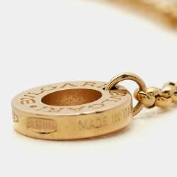 Pre Owned Bvlgari Bvlgari Mother of Pearl 18k Rose Gold Bracelet SM