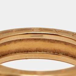 Pre Owned Bvlgari B.Zero1 1-Band 18k Rose Gold Ring Size 52