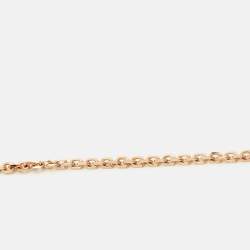 Pre Owned Bvlgari Divas’ Dream Malachite Diamond 18k Rose Gold Necklace