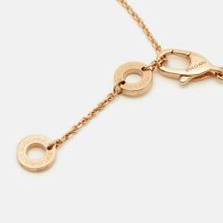 Pre Owned Bvlgari Divas' Dream Diamonds 18k Rose Gold Necklace