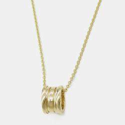 Pre Owned Bvlgari B.zero1 18K Yellow Gold Pendant Necklace