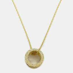 Pre Owned Bvlgari B.zero1 18K Yellow Gold Pendant Necklace
