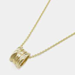 Pre Owned Bvlgari B.zero1 18K Yellow Gold Pendant Necklace