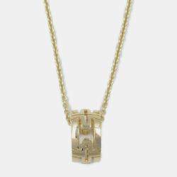 Pre Owned Bvlgari Parentesi 18K Yellow Gold Pendant Necklace