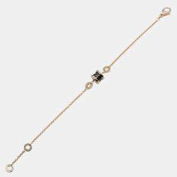 Pre Owned Bvlgari B.zero1 18K Rose Gold and Black Ceramic Bracelet