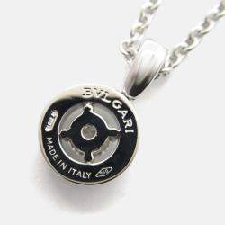 Pre Owned Bvlgari Bvlgari 18K White Gold and Diamond Pendant Necklace
