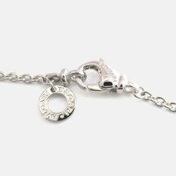 Pre Owned Bvlgari Bvlgari 18K White Gold and Diamond Pendant Necklace