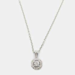 Pre Owned Bvlgari Bvlgari 18K White Gold and Diamond Pendant Necklace