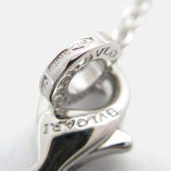Pre Owned Bvlgari B.zero1 Diamond 18K White Gold Pendant Necklace
