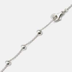 Pre Owned Bvlgari B.zero1 Diamond 18K White Gold Pendant Necklace