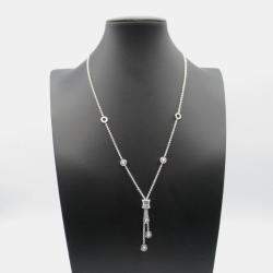 Pre Owned Bvlgari B.zero1 Diamond 18K White Gold Pendant Necklace