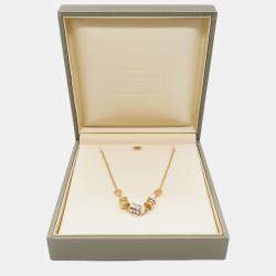 Pre Owned Bvlgari B.zero1 18K Yellow, Rose, and White Gold Pendant Necklace