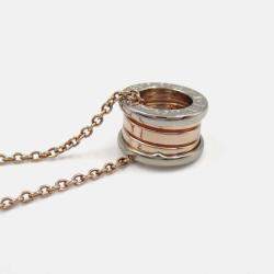Pre Owned Bvlgari B.zero1 18K Rose and White Gold Necklace