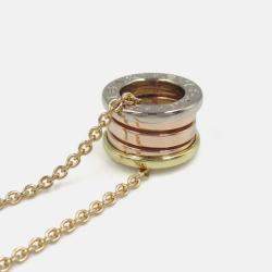 Pre Owned Bvlgari B.zero1 18K Yellow, Rose, and White Gold Necklace