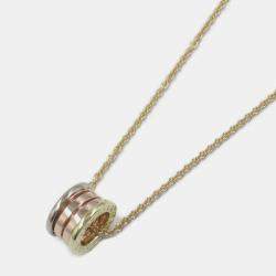 Pre Owned Bvlgari B.zero1 18K Yellow, Rose, and White Gold Necklace