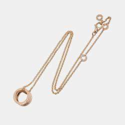 Pre Owned Bvlgari B.zero1 Legend 18K Rose Gold Pendant Necklace