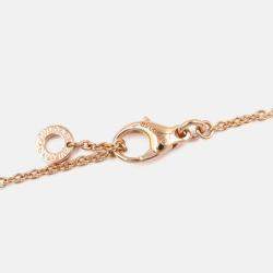 Pre Owned Bvlgari B.zero1 Legend 18K Rose Gold and White Ceramic Necklace