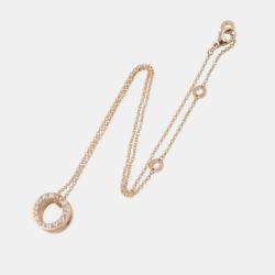 Pre Owned Bvlgari B.zero1 Legend 18K Rose Gold and White Ceramic Necklace