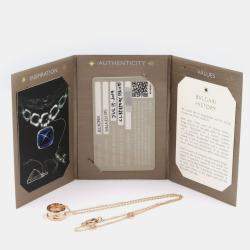 Pre Owned Bvlgari B.zero1 Legend 18K Rose Gold and White Ceramic Necklace