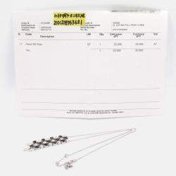 Pre Owned Bvlgari Lucia Diamond and Onyx 18K White Gold Pendant Necklace