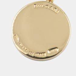 Pre Owned Bvlgari Bvlgari Bvlgari 18K Yellow Gold and Diamond Pendant Necklace