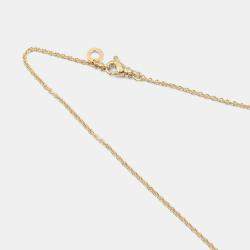 Pre Owned Bvlgari Bvlgari Bvlgari 18K Yellow Gold and Diamond Pendant Necklace