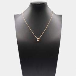 Pre Owned Bvlgari B.zero1 Design Legend 18K Rose Gold Pendant Necklace
