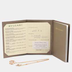 Pre Owned Bvlgari B.zero1 Design Legend 18K Rose Gold Pendant Necklace