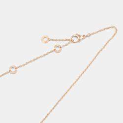 Pre Owned Bvlgari B.zero1 Design Legend 18K Rose Gold Pendant Necklace