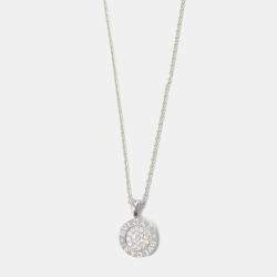 Pre Owned Bvlgari Bvlgari Bvlgari 18K White Gold and Diamond Pendant Necklace
