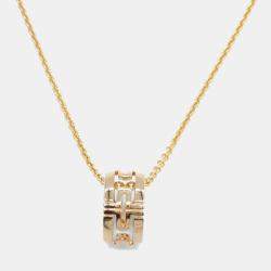 Pre Owned Bvlgari Parentesi 18K Rose Gold Pendant Necklace
