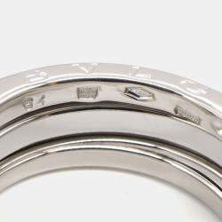 Pre Owned Bvlgari B.Zero1 18K White Gold Band Ring EU 54