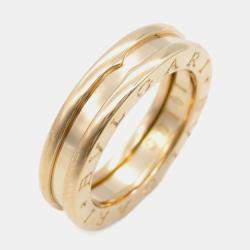 Pre Owned Bvlgari B.Zero1 18K Rose Gold Band Ring EU 49