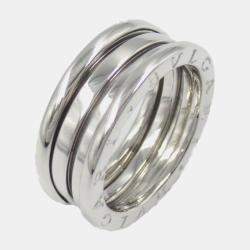 Pre Owned Bvlgari B.Zero1 18K White Gold Band Ring EU 56