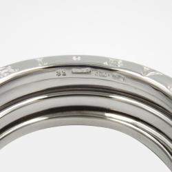 Pre Owned Bvlgari B.Zero1 18K White Gold Band Ring EU 56