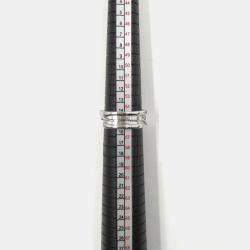 Pre Owned Bvlgari B.Zero1 18K White Gold Band Ring EU 56