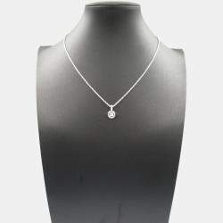 Pre Owned Bvlgari Bvlgari Bvlgari 18K White Gold and Diamond Pendant Necklace
