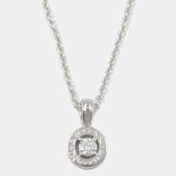 Pre Owned Bvlgari Bvlgari Bvlgari 18K White Gold and Diamond Pendant Necklace