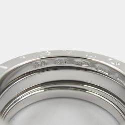 Pre Owned Bvlgari B.Zero1 18K White Gold Band Ring EU 50