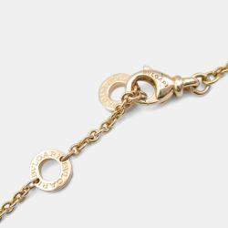 Pre Owned Bvlgari Bvlgari Bvlgari Onyx and Diamond 18K Rose Gold Pendant Necklace