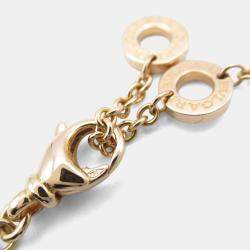 Pre Owned Bvlgari Bvlgari Bvlgari Onyx and Diamond 18K Rose Gold Pendant Necklace