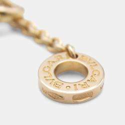 Pre Owned Bvlgari Bvlgari Bvlgari Onyx and Diamond 18K Rose Gold Pendant Necklace