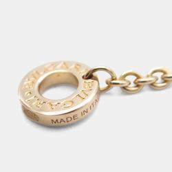 Pre Owned Bvlgari Bvlgari Bvlgari Onyx and Diamond 18K Rose Gold Pendant Necklace