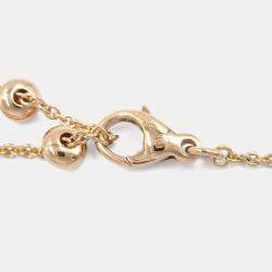 Pre Owned Bvlgari B.zero1 Diamond 18K Rose Gold and Ceramic Pendant Necklace