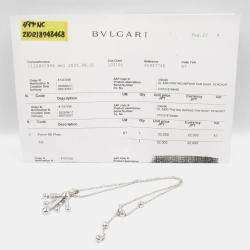Pre Owned Bvlgari Astrale Fireworks 18K White Gold and Diamond Pendant Necklace