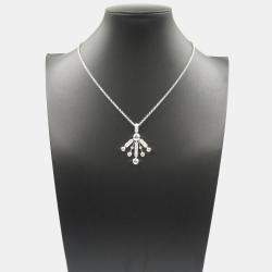Pre Owned Bvlgari Astrale Fireworks 18K White Gold and Diamond Pendant Necklace