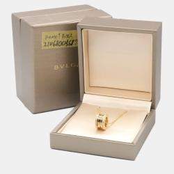Pre Owned Bvlgari B.zero1 18K Yellow Gold and Diamond Pendant Necklace
