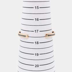 Pre Owned Bvlgari B.Zero1 18K Rose Gold, Stainless Steel and Ceramic Bangle Bracelet