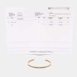 Pre Owned Bvlgari B.Zero1 18K Rose Gold, Stainless Steel and Ceramic Bangle Bracelet