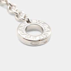 Pre Owned Bvlgari Parentesi 18K White Gold and Diamond Pendant Necklace